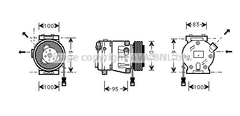 AVA QUALITY COOLING Kompresors, Gaisa kond. sistēma FTAK050